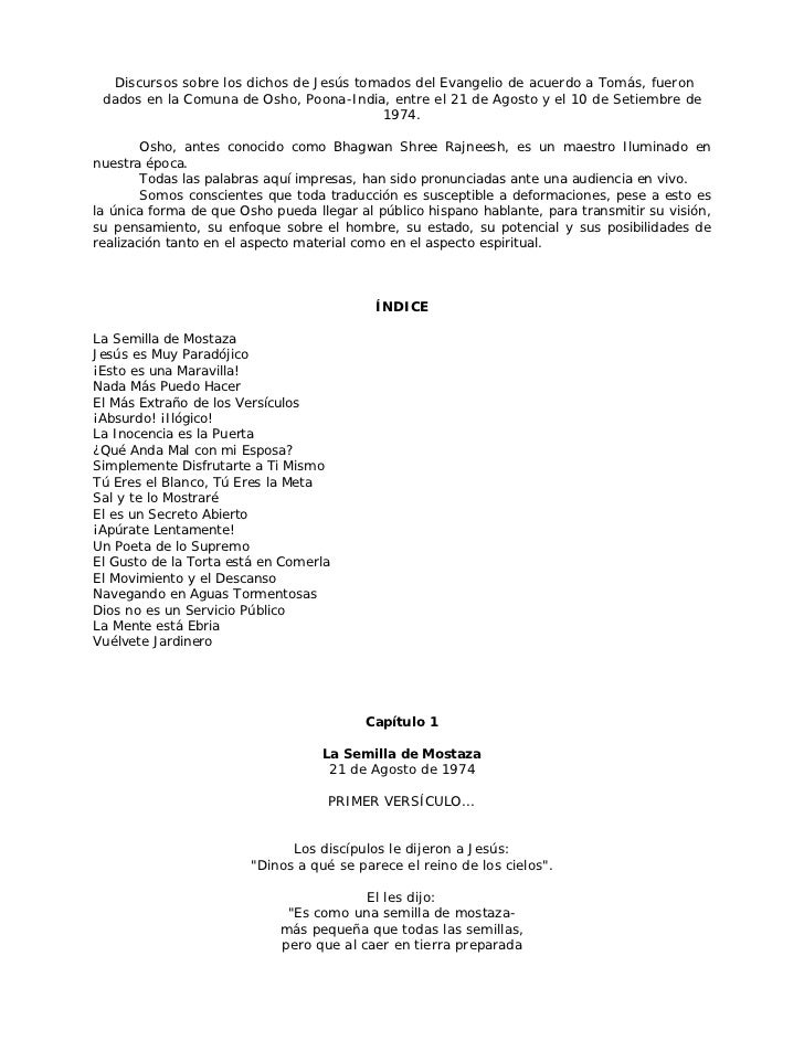 LIBRO LA SEMILLA DE MOSTAZA OSHO PDF